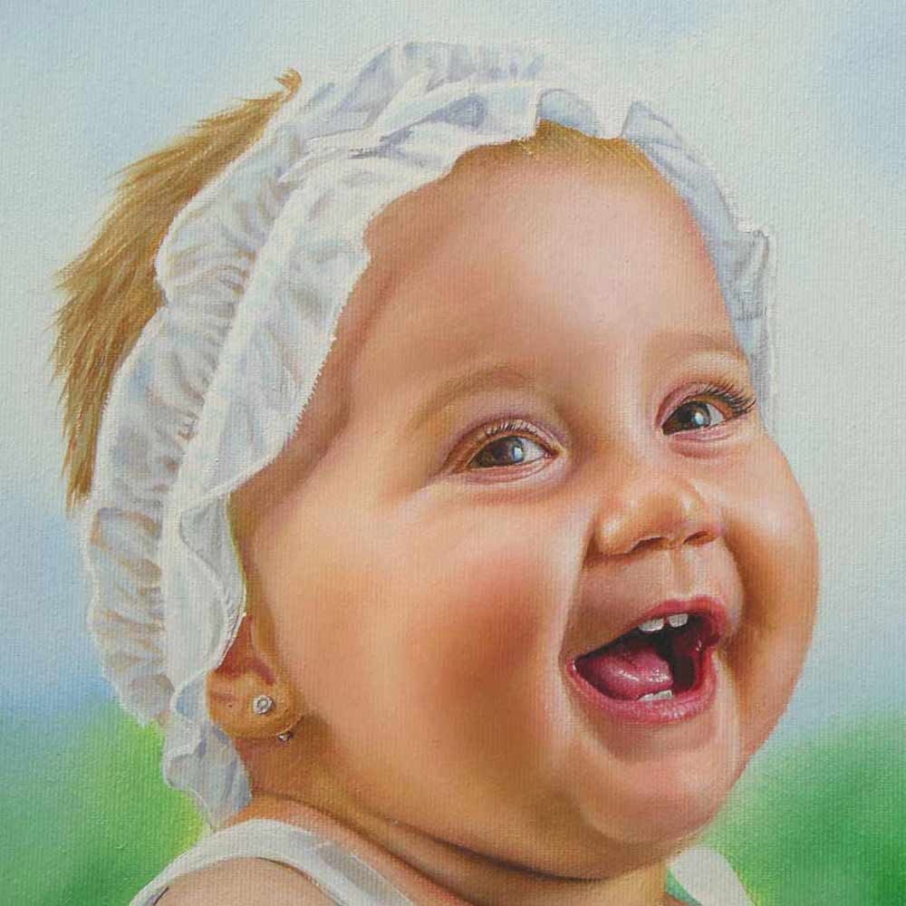 Портрет на Дете картина с маслени бои